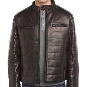 Emanuel Ungaro Leather quilted Motorcycle Jacket
